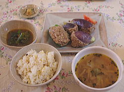 ナスとピーマンのはさみ焼き