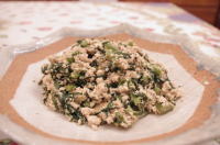 春菊の炒り豆腐