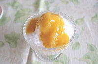 アプリコットかき氷